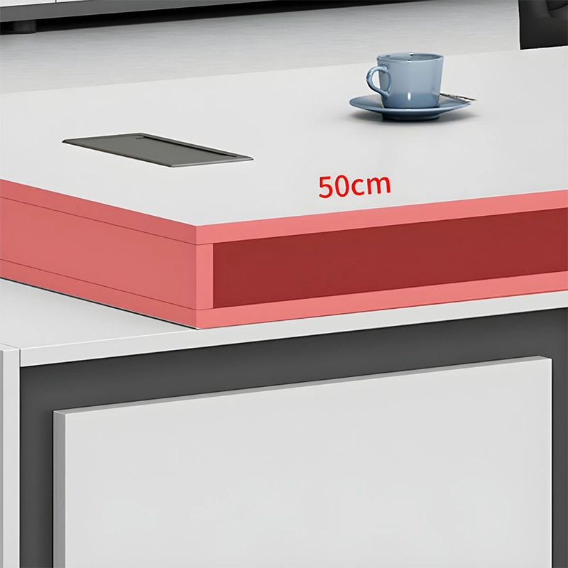 Modern L-Shaped Executive Office Desk—Manager & Boss Specialized Office Furniture - MEI YI