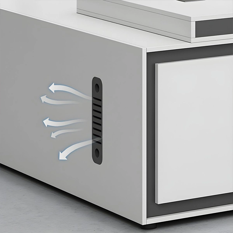 Modern L-Shaped Executive Office Desk—Manager & Boss Specialized Office Furniture - MEI YI