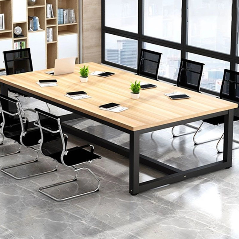Conference Table Simple Long Strip Table Staff Desk Meeting Reception Office Desk Supplier - MEI YI