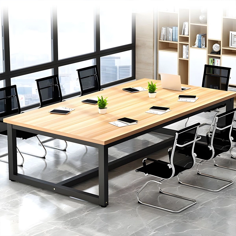 Conference Table Simple Long Strip Table Staff Desk Meeting Reception Office Desk Supplier - MEI YI