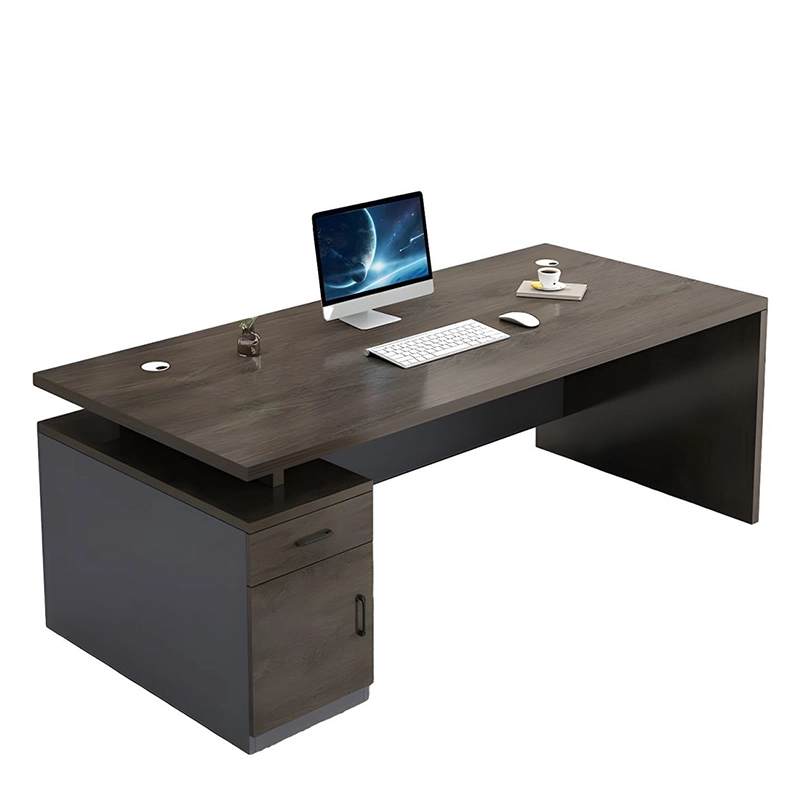 Simple Modern Desk Office Furniture boss Desk Table and Chair Combination Manager President Single Desk - MEI YI