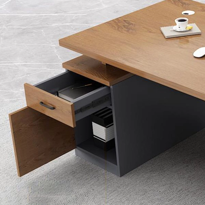 Simple Modern Desk Office Furniture boss Desk Table and Chair Combination Manager President Single Desk - MEI YI