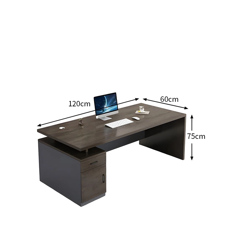 Simple Modern Desk Office Furniture boss Desk Table and Chair Combination Manager President Single Desk - MEI YI