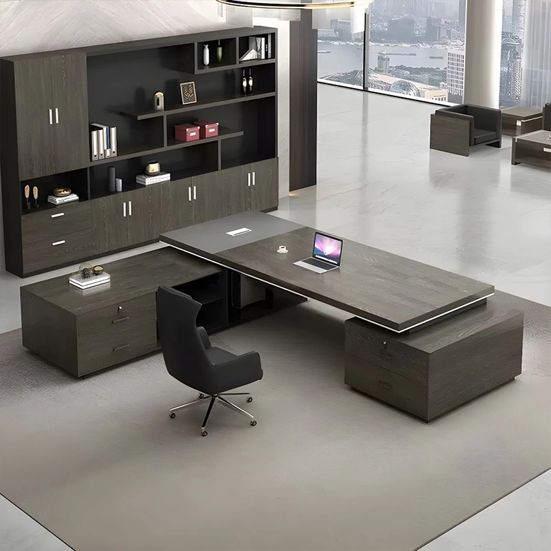 Office Furniture Modern Simple President Desk Fashion boss Desk and Chair Combination Office Manager Desk - MEI YI