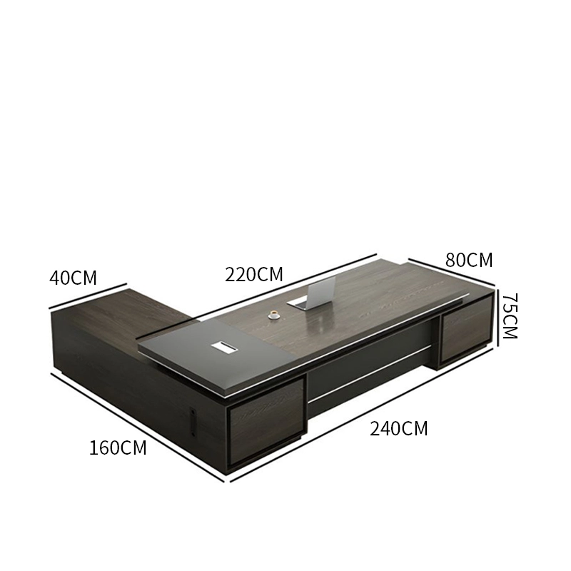 Office Furniture Modern Simple President Desk Fashion boss Desk and Chair Combination Office Manager Desk - MEI YI