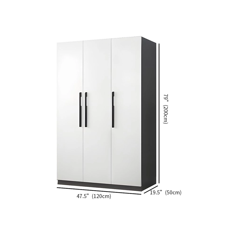 Wholesale Bedroom Furniture Modern Simple White Wooden Assembly Economic Wardrobe Panel Bedroom Household - MEI YI