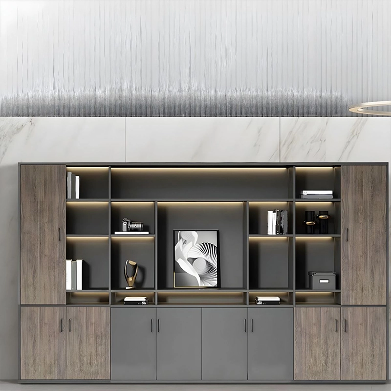 High Quality Modern Design Furniture Equipment Bookcase Modular Office Cabinet - MEI YI