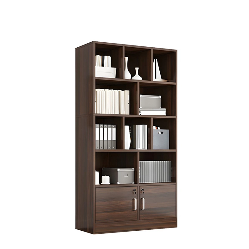 Wood Office Furniture Executive CEO Boss Manager Bookcase 2 Door File Cabinet 4 Drawer Wood Office Storage Cabinet - MEI YI
