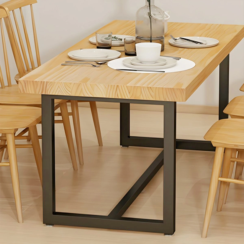 Vintage Industrial Luxury Solid Wood Dining Table Chair for Home Living Room 4-Seater Area Furniture Wholesaler MEIYI - MEI YI