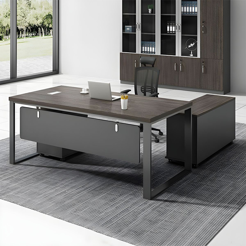 High Quality L Shaped Office Desk Modern Wooden Panel for Real Estate Agency Manager Room Direct Factory Sale MEIYI High Quality L Shaped Office Desk Modern Wooden Panel for Real Estate Agency Manager Room Direct Factory Sale MEIYI