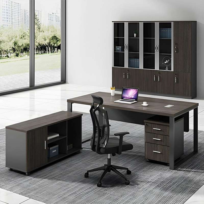 Modern Boss Computer Table L Shaped High Quality Wood for Small Business Owner Office Furniture Wholesaler MEIYI - MEI YI