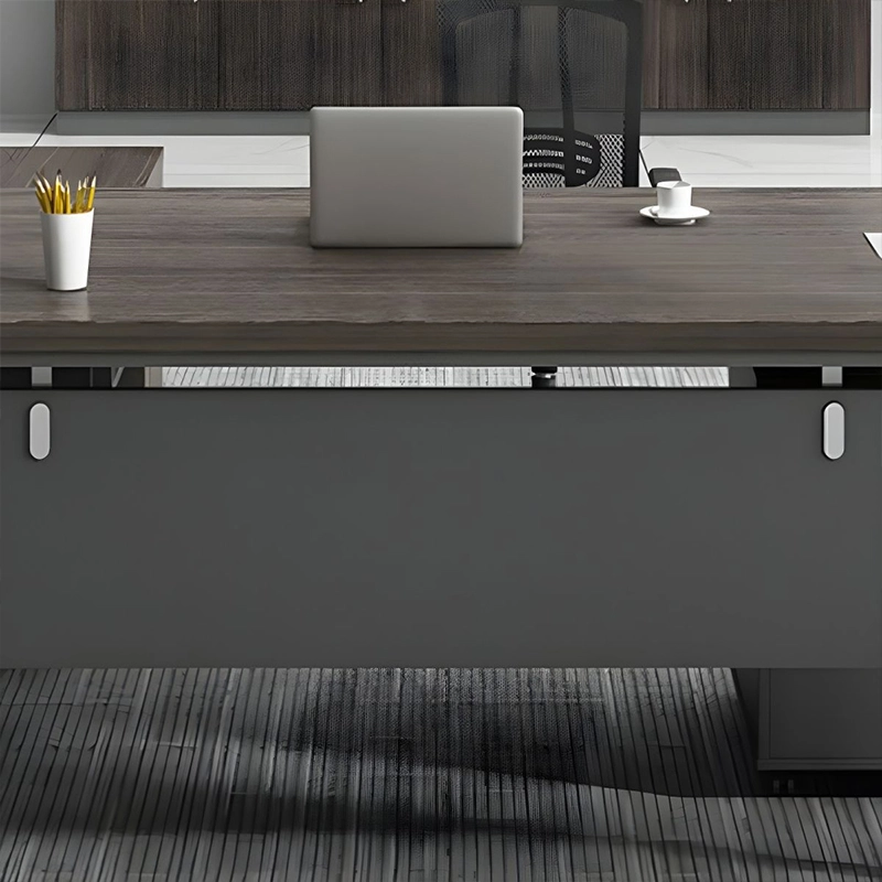 Executive L Shaped Computer Table Modern Wooden Panel for Law Firm Partner Office Professional Production Base MEIYI - MEI YI
