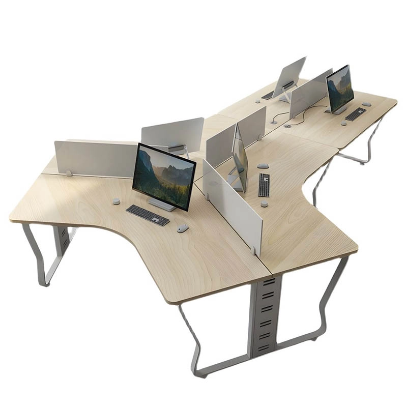 Bureau ergonomique avec cloison amovible, poste de travail multi-utilisateurs pour le personnel des entreprises de logistique - Vente directe d'usine MEIYI - MEI YI