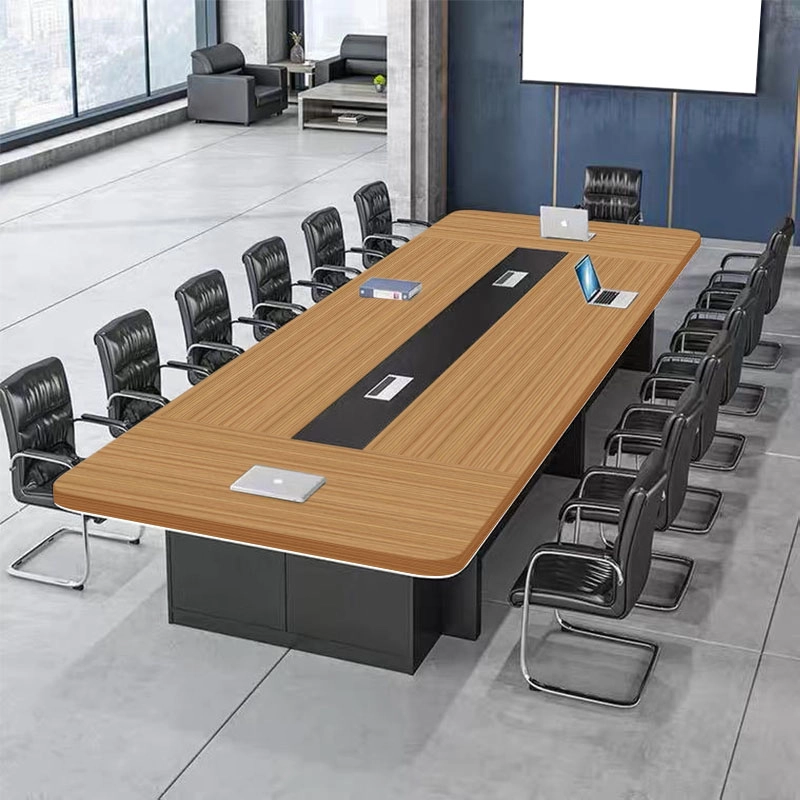 12-person oak conference table - MEI YI