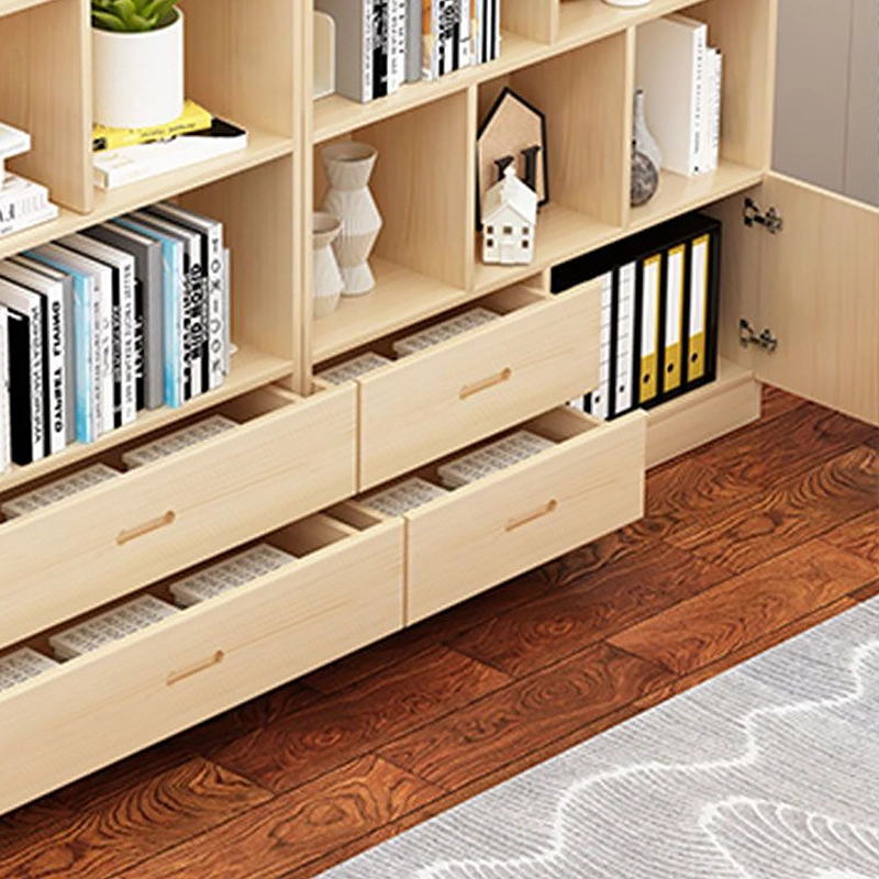 Contemporary Black Wooden Bookshelf Portable Display Cabinet for Home Living Room Area Furniture Wholesaler MEIYI - MEI YI