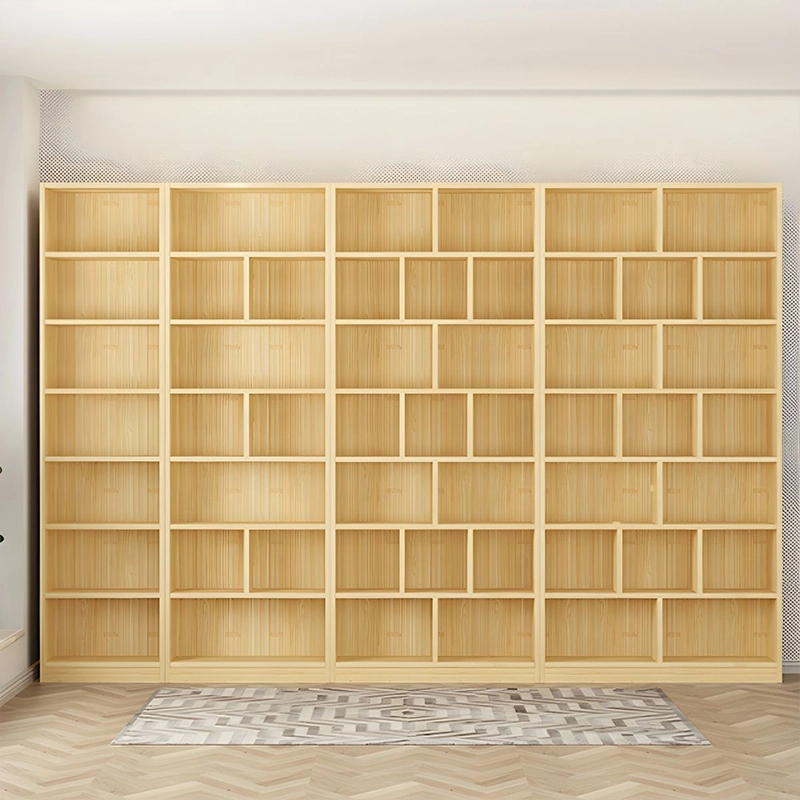 Black Wooden Bookshelf Portable Display Cabinet Contemporary for Living Room Area Direct Factory Sale MEIYI - MEI YI