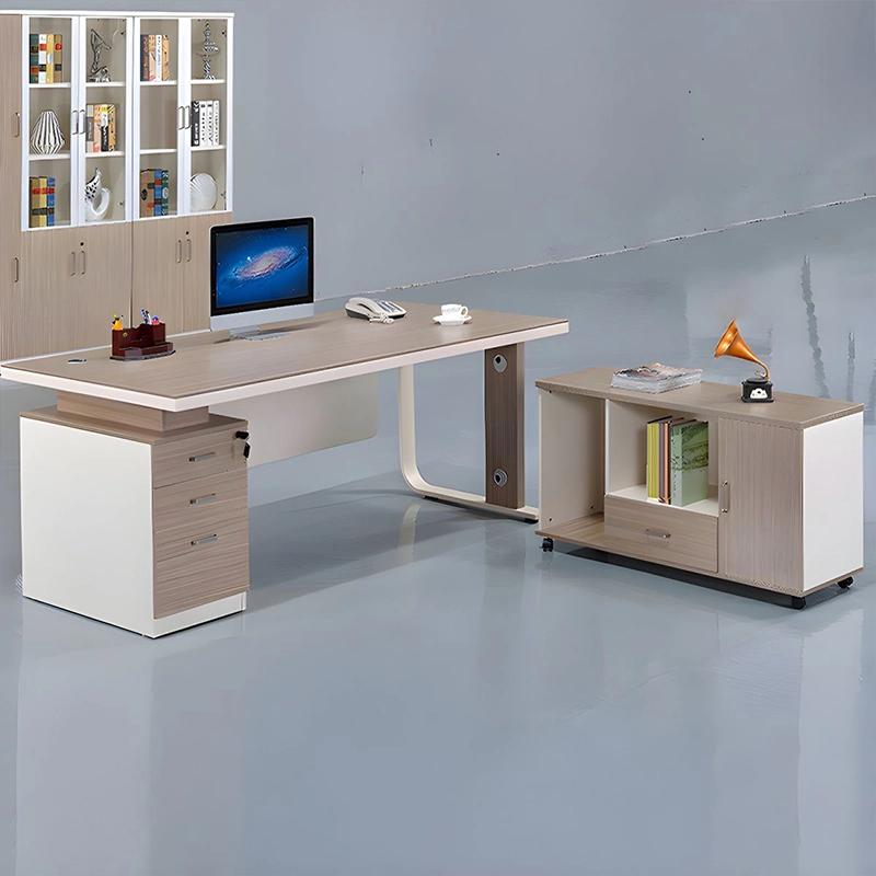 Modern Fashion L Shaped Office Desk Metal Base for Co-working Office Space Furniture Wholesaler MEIYI - MEI YI