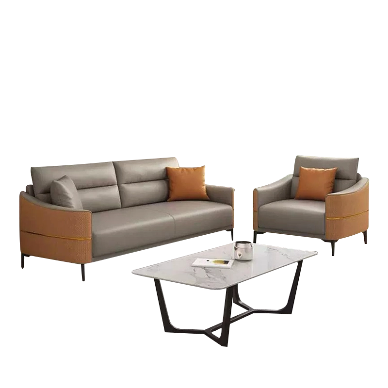 Modern Leather Executive Set Comfortable Lounge Reception Office Furniture Ergonomic Luxury 1 3 Seater Nordic Design - MEI YI
