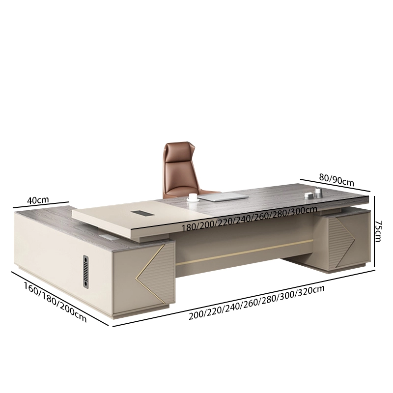 Light Luxury Modern Executive Desk and Chair Set for Manager Offices - MEI YI
