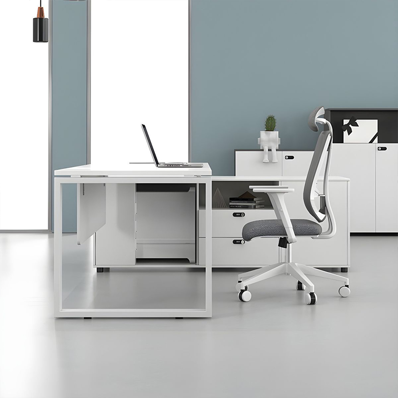 L-shaped Executive Office Desk High Quality MFC for Manager Office Work Area Direct Factory Supplier MEIYI