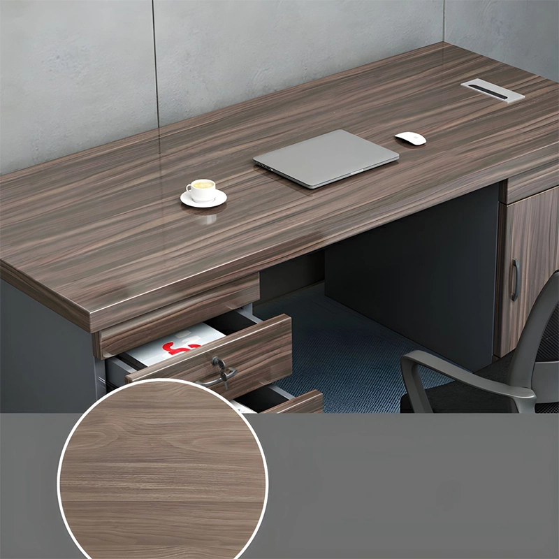 Wooden L-Shaped Executive Office Desk Modern Simple for Hospital Office Building Bulk Buyer MEIYI - MEI YI