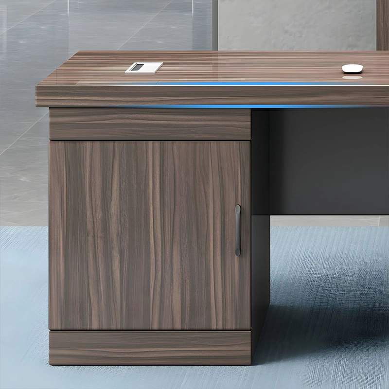 Modular L-Shaped Office Desk Wooden Material for Hospital Office Department MEIYI Brand - MEI YI