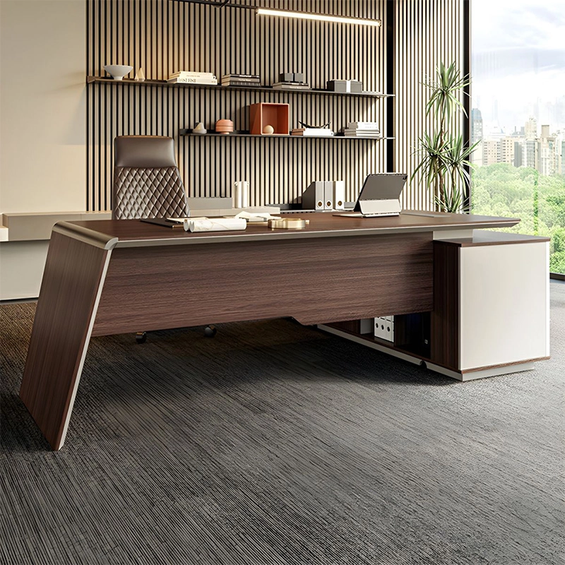 Luxury Executive Office Desk Wooden L Shaped for Business Work Area Project Contractor MEIYI - MEI YI