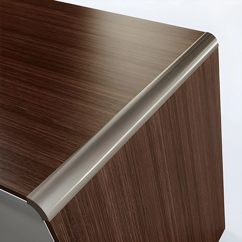 Luxury Wooden L Shaped Executive Desk Modern Design for Enterprise Office ODM Solution Provider MEIYI - MEI YI