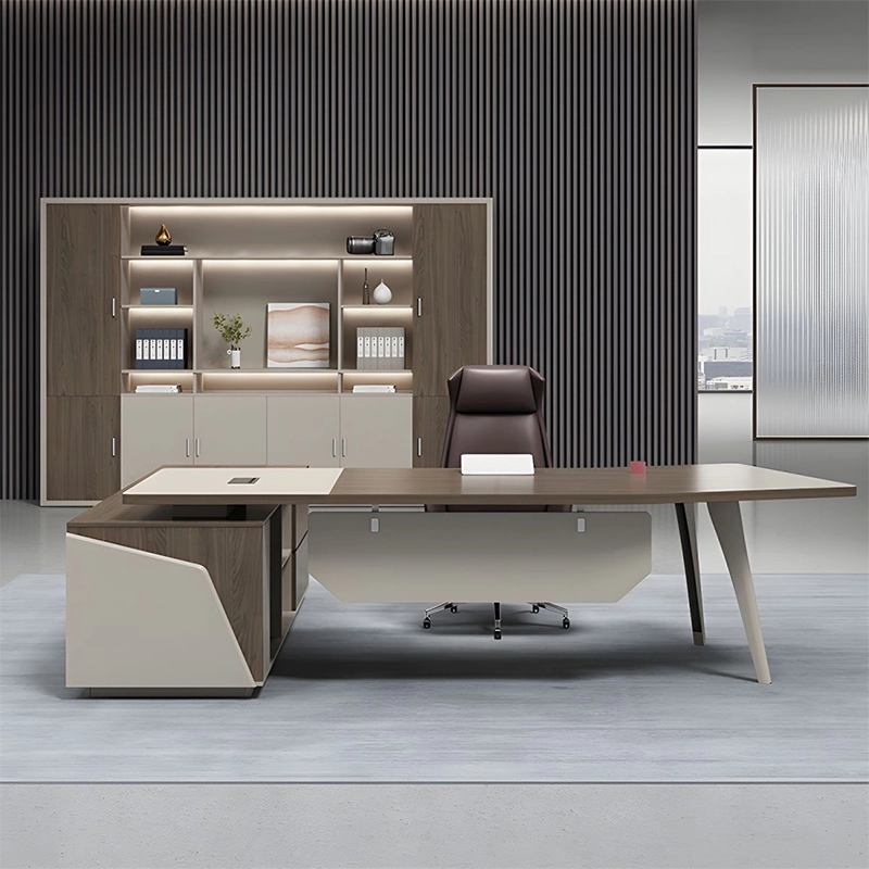 Wooden Director Office Desk Modern Panel for CEO Management Office MEIYI Brand - MEI YI