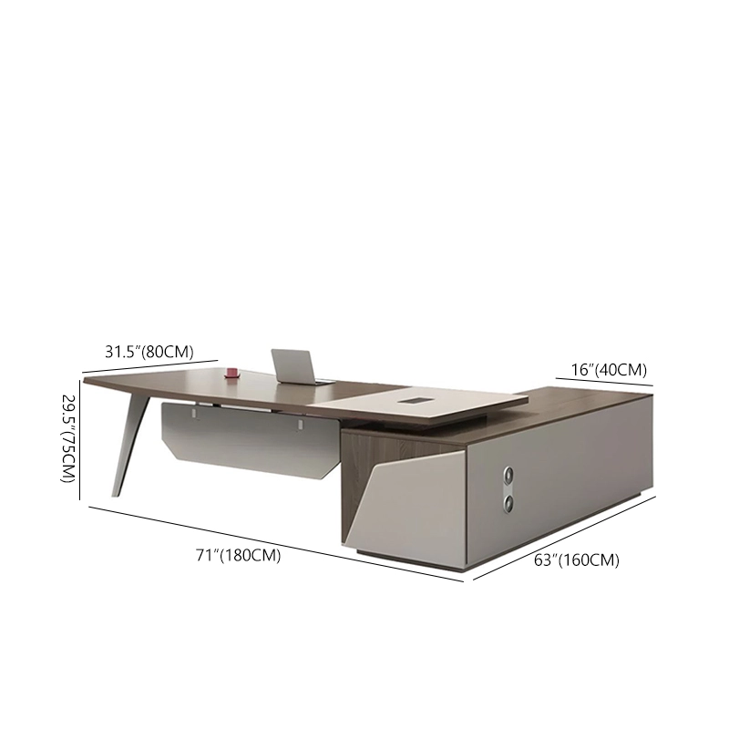 Commercial CEO Executive Desk Modern Panel Wooden for Enterprise Office ODM Solution Provider MEIYI - MEI YI