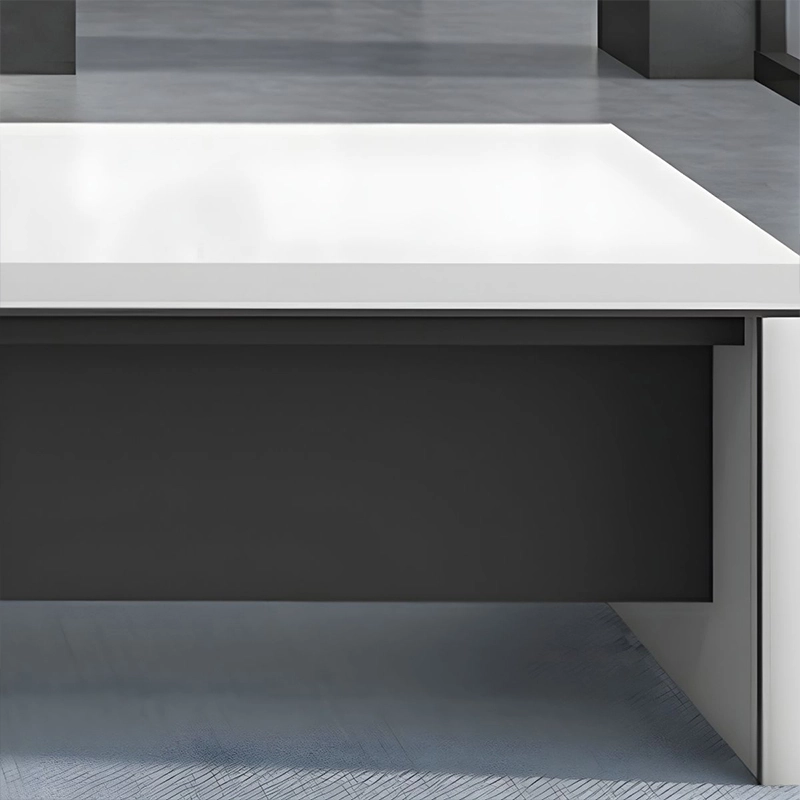 Modern White Boss Office Executive Desk for Business Management Workspace B2B Furniture Vendor MEIYI - MEI YI