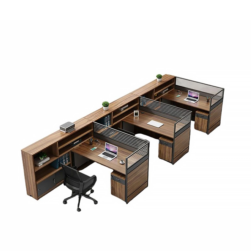 4 Person Office Staff Table Modern Design for Business Office Environment MEIYI Furniture - MEI YI