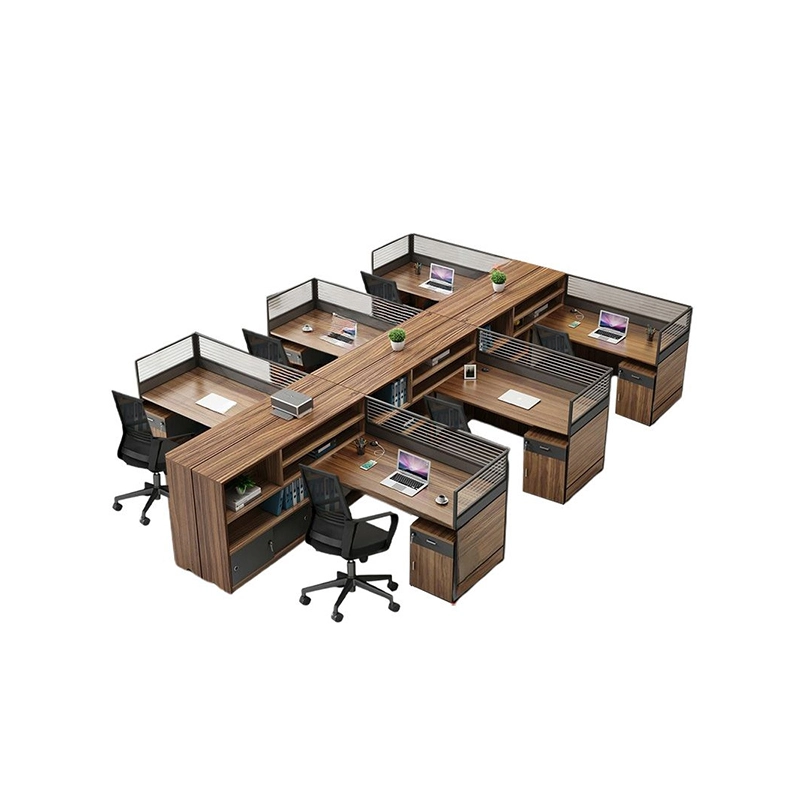 Modern Design Staff Table Workstation Partitions for Corporate Office Furniture Supplier MEIYI - MEI YI