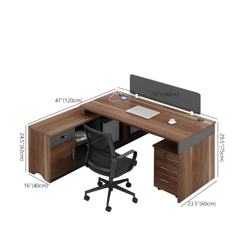 Wooden Executive Workstation Desk for Office Staff Area Direct Factory Sale MEIYI - MEI YI