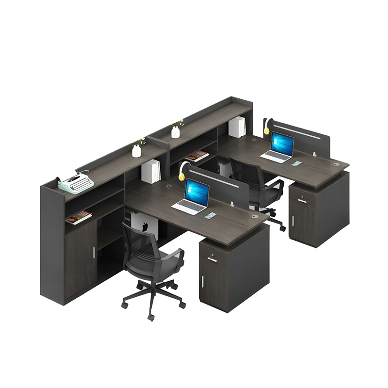 Modern Luxury Wooden Workstation Desk for 2 to 8 People with Steel Drawers for Office Cubicles OEM Manufacturer MEIYI - MEI YI Modern Luxury Wooden Workstation Desk for 2 to 8 People with Steel Drawers for Office Cubicles OEM Manufacturer MEIYI - MEI YI
