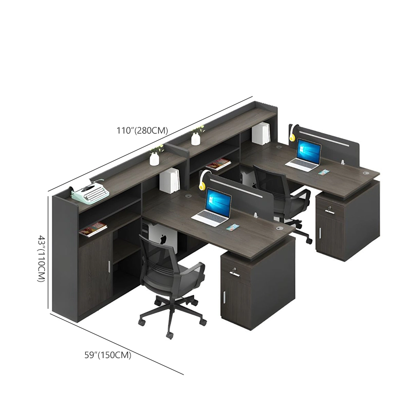 Modern Wooden Office Furniture with Steel Drawers for Villa Office Workspace Direct Factory Sale MEIYI - MEI YI