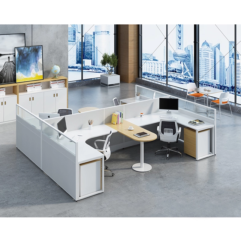 4 Seater Office Table Modern Cubicles for Office Workspace OEM Manufacturer MEIYI - MEI YI