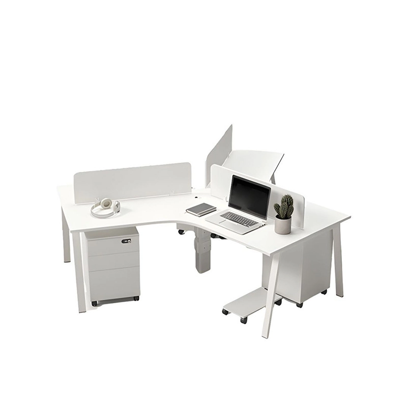 Simple Office Workstation with Movable Filing Cabinet for Multi Person Workspace Direct Factory Sale MEIYI - MEI YI