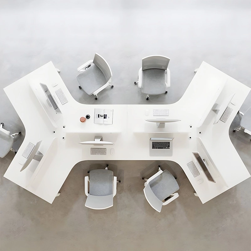 Creative Office Workstation Modular Structure with Movable Filing Cabinet for Corporate Office Furniture Wholesaler MEIYI - MEI YI