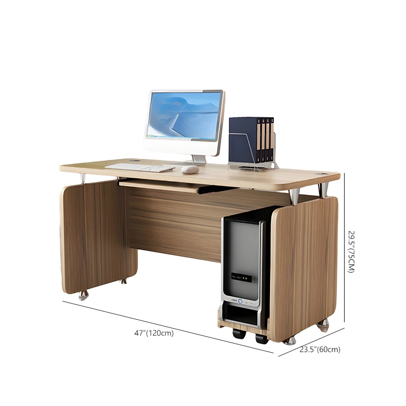 Simple Office Computer Desk with Keyboard Storage Cabinet for Corporate Staff Space Furniture Wholesaler MEIYI - MEI YI