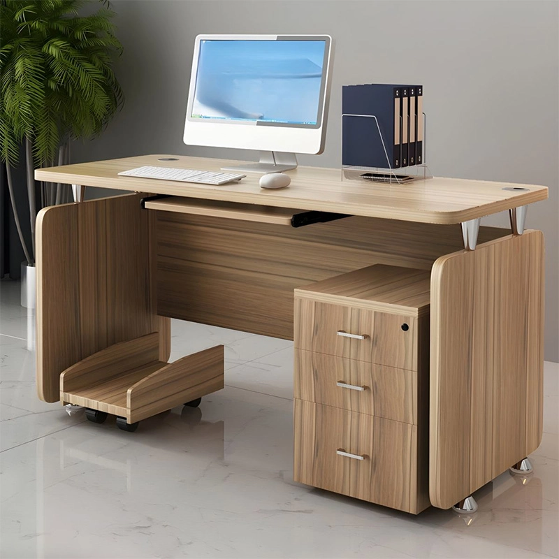 Customized Single Staff Desk with Storage Cabinet for Office Computer Work Area Project Contractor MEIYI - MEI YI