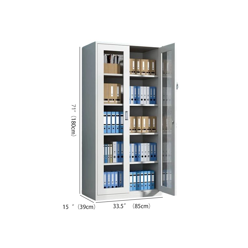 Adjustable 5 Layer Storage Bookshelf Steel Metal for Home and Hospital Space OEM Manufacturer MEIYI - MEI YI
