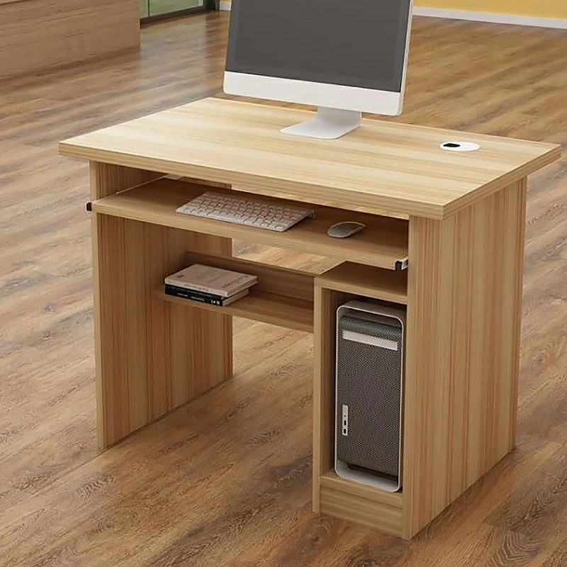 Escritorio de computadora de dos plazas, tamaño estándar, con cajones extensibles para teclado, ideal para oficinas, escuelas y empresas - MEI YI