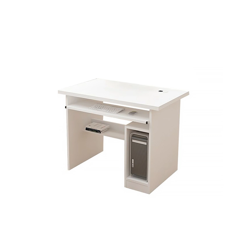 Escritorio de computadora de dos plazas, tamaño estándar, con cajones extensibles para teclado, ideal para oficinas, escuelas y empresas - MEI YI