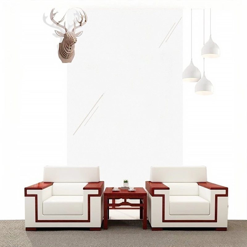 Office Furniture Commercial Modern Reception Sofa Office Couch Leather Office Sofa Set Furniture - MEI YI