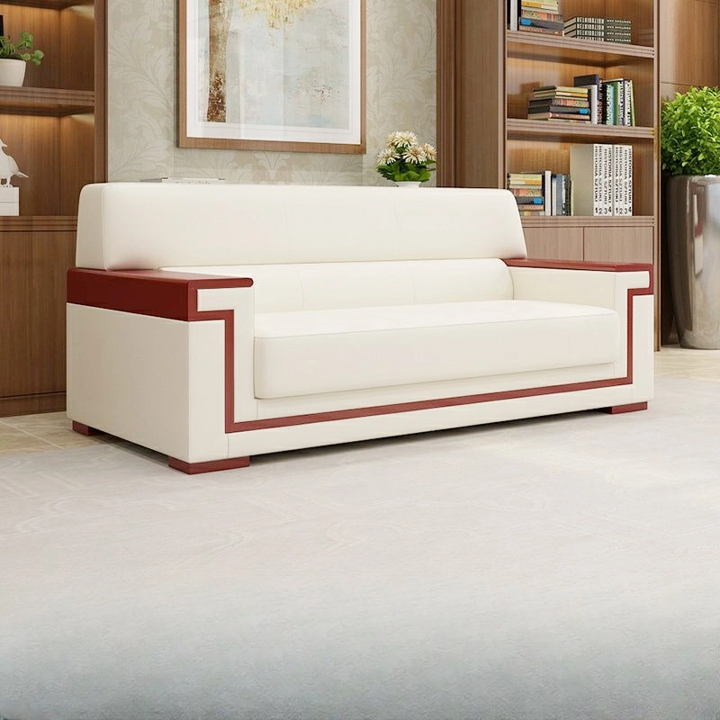 Office Furniture Commercial Modern Reception Sofa Office Couch Leather Office Sofa Set Furniture - MEI YI