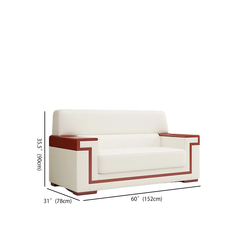 Office Furniture Commercial Modern Reception Sofa Office Couch Leather Office Sofa Set Furniture - MEI YI