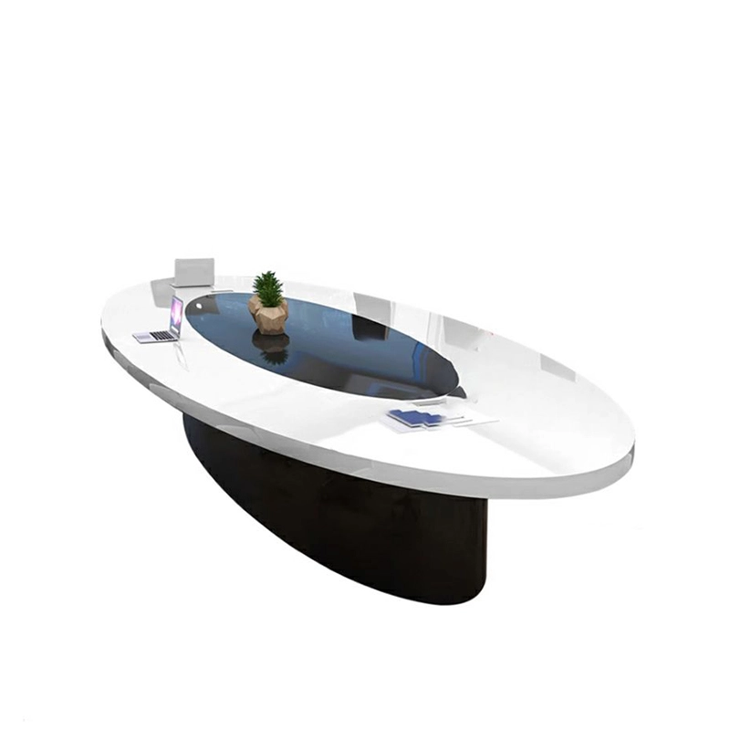 Large Office Conference Table Luxury Oval Style with LED Light for Tech Company Board Room Professional Production Base MEIYI - MEI YI Large Office Conference Table Luxury Oval Style with LED Light for Tech Company Board Room Professional Production Base MEIYI - MEI YI