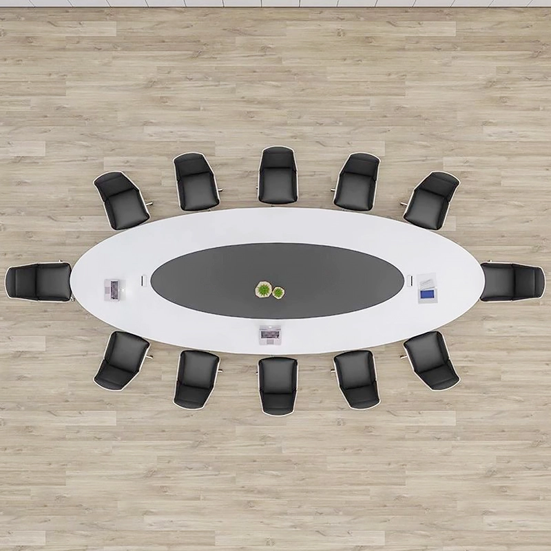 Luxury Large Oval Meeting Table Rock Plate Top for Hotel VIP Negotiating Area Export Trading Company MEIYI - MEI YI