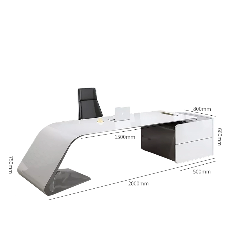 Fábrica de muebles al por mayor, escritorio de jefe con diseño de CEO, muebles de oficina duraderos - MEI YI